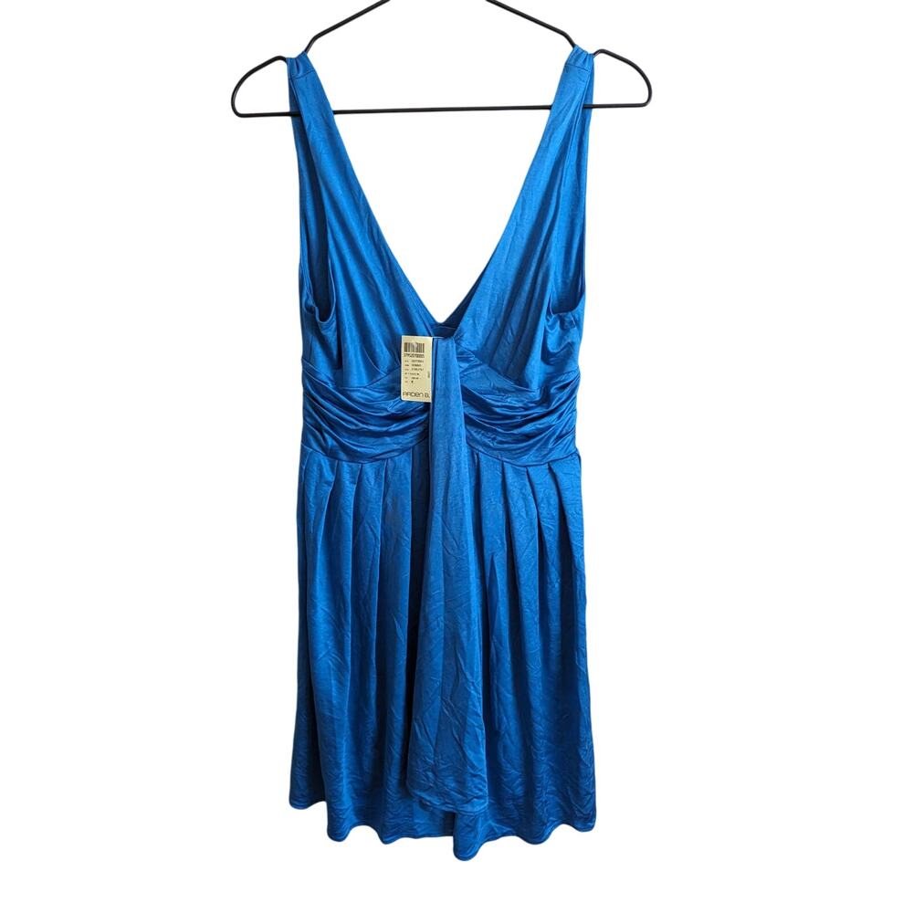 Arden B Electric Blue Sleeveless V-Neck Dress